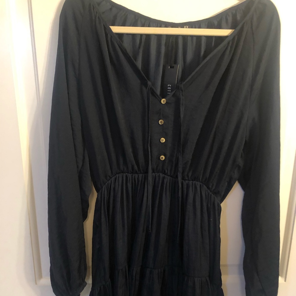 NWT Cotton On long sleeve black dress